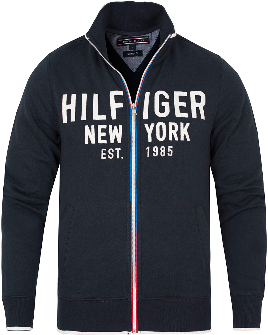 Homme | Pulls Et Tricots | Tommy Hilfiger | Nate Zip-Trough Sweater Navy Blazer