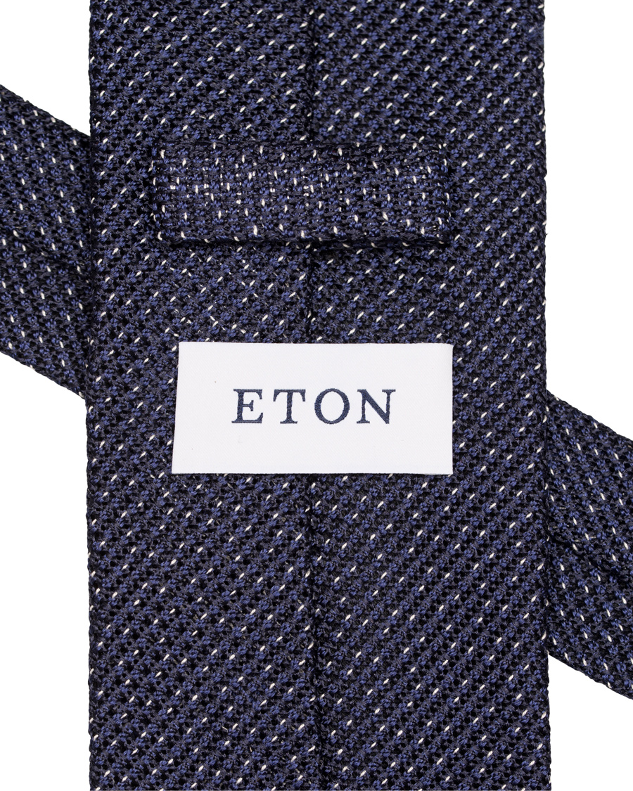Homme | Eton Grenadine Untipped 8cm Tie Blue | Eton | Grenadine Untipped 8cm Tie Blue