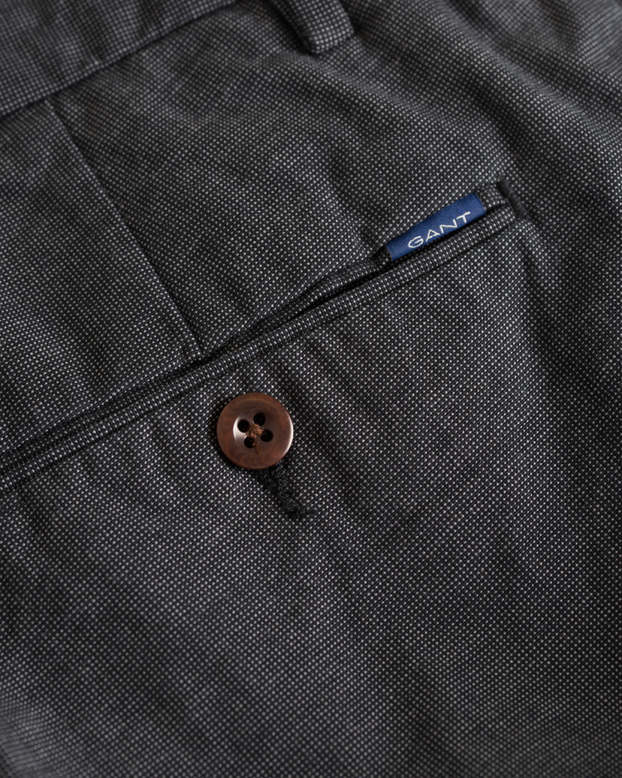 Homme | Pantalons | GANT | Tailored Slim Wool Look Slacks Graphite