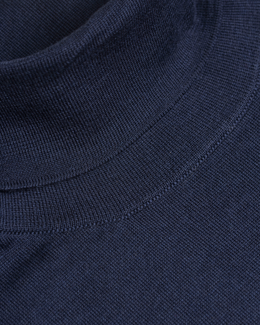 Homme | Pulls Et Tricots | GANT | Fine Merino Wool Turtleneck Marine