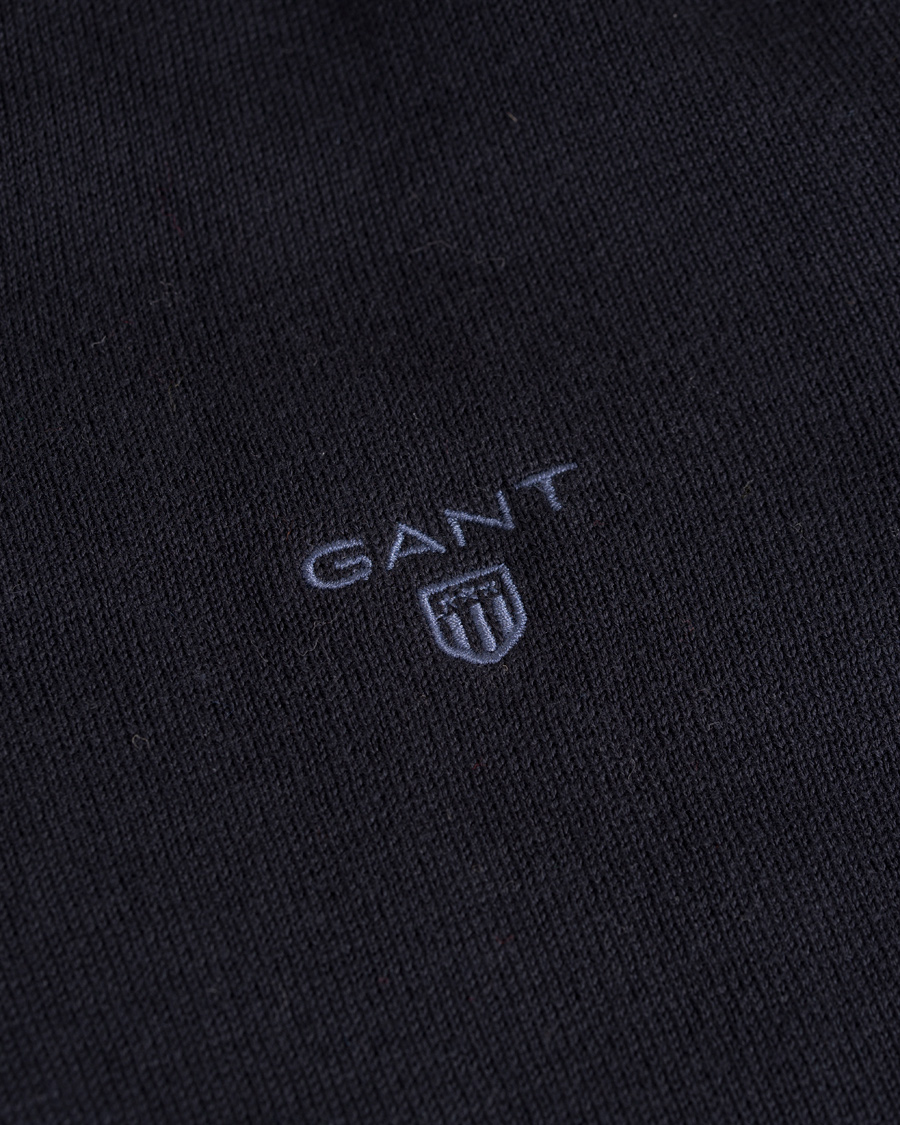 Homme | Pulls Et Tricots | GANT | Lightweight Cotton V-Neck Navy