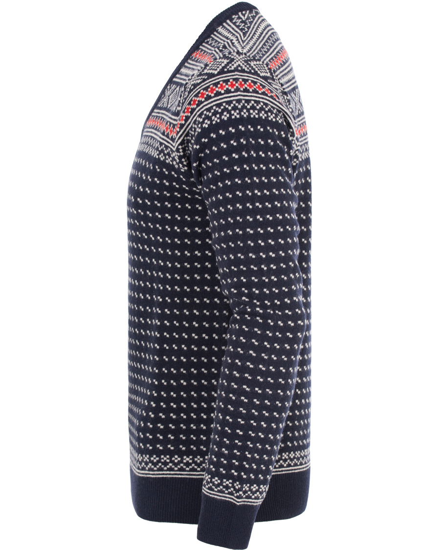 Homme | Pulls Et Tricots | GANT | Christmas Fairisle V-Neck Marine