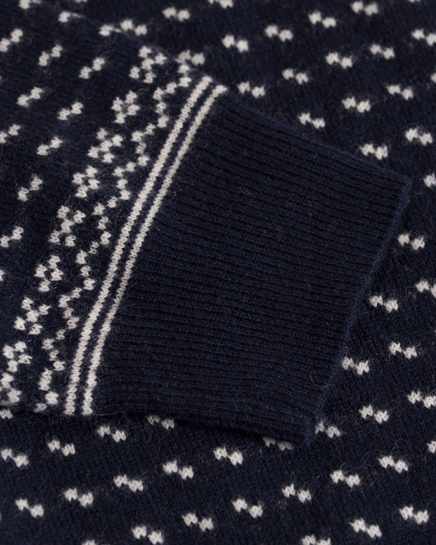 Homme | Pulls Et Tricots | GANT | Christmas Fairisle V-Neck Marine