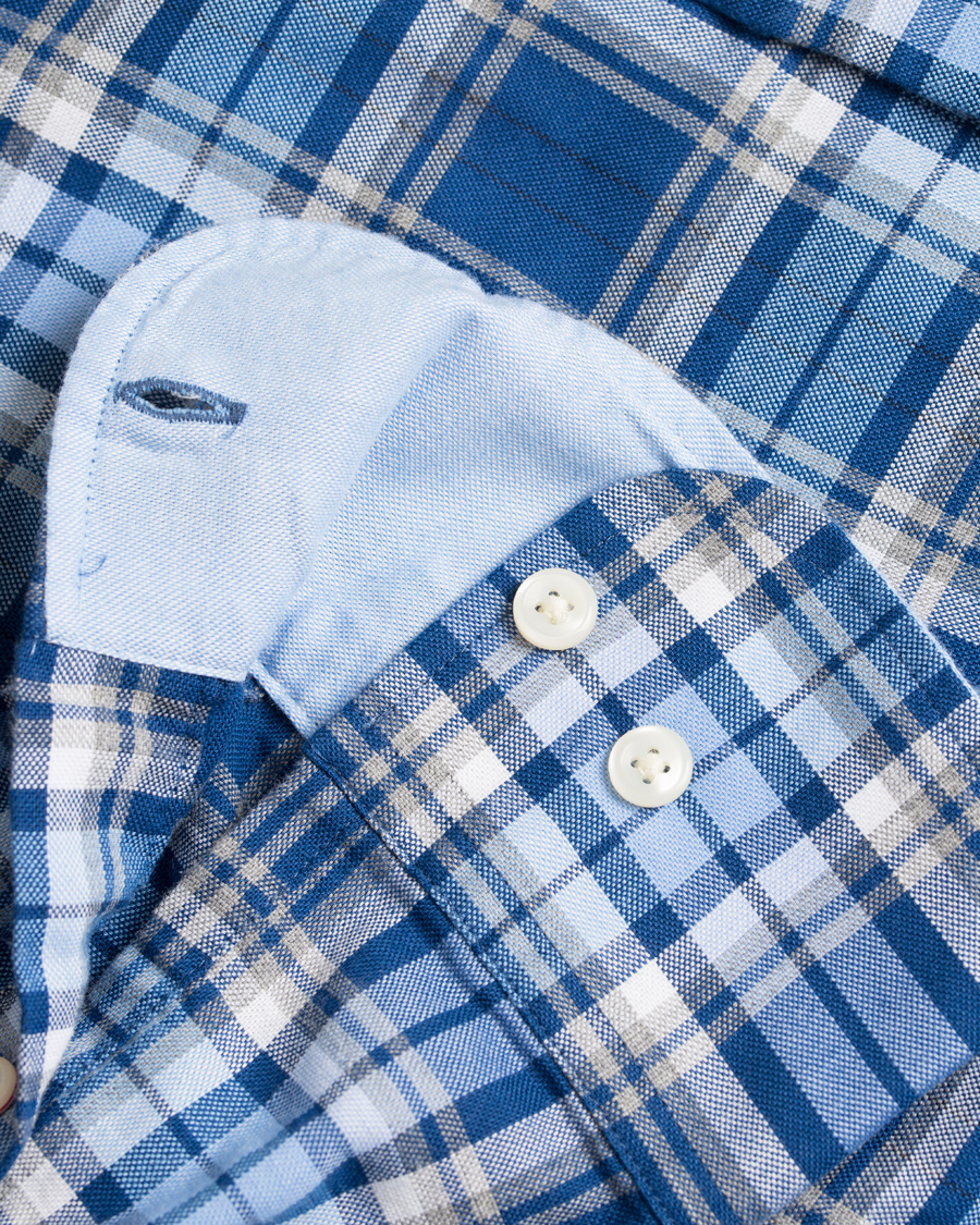 Heren | Overhemden | GANT | Tech Prep Oxford Gingham Regular Fit Shirt Yale Blue