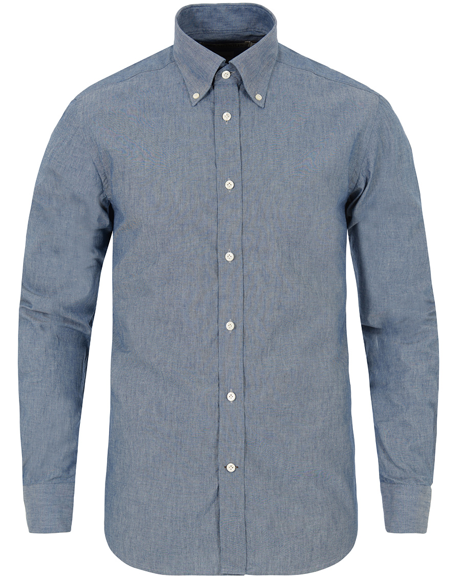 Homme | Chemises | Morris Heritage | Chambray Button Down Shirt Blue