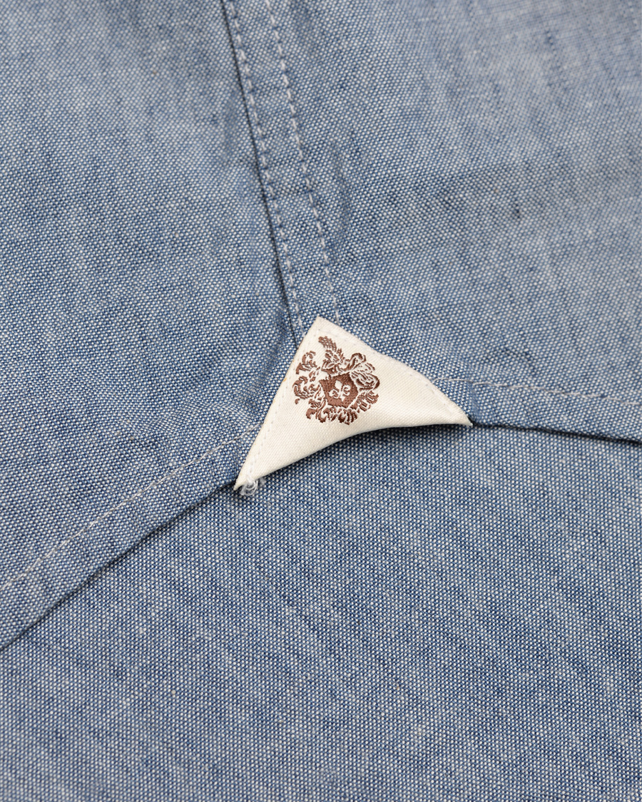 Homme | Chemises | Morris Heritage | Chambray Button Down Shirt Blue