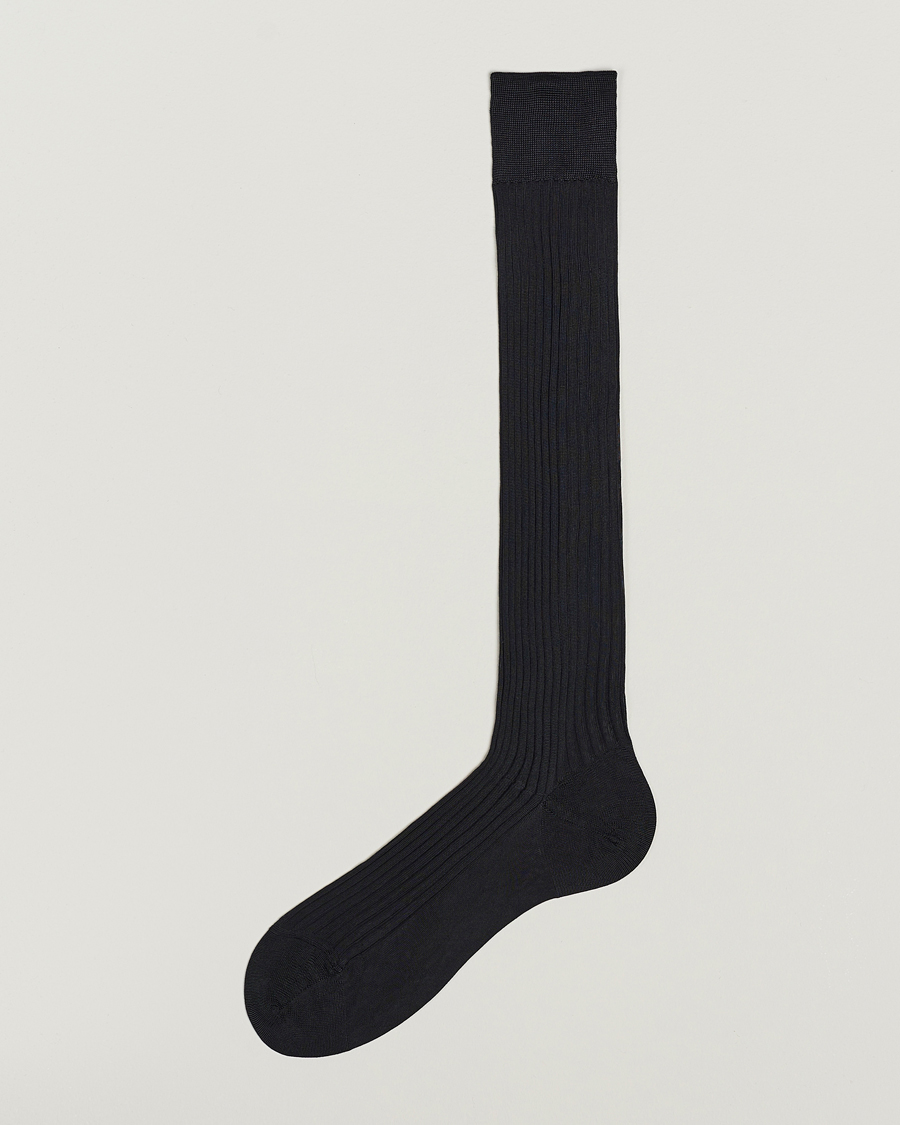 Homme | Sous-Vêtements Et Chaussettes | Pantherella | Baffin Silk Long Sock Black