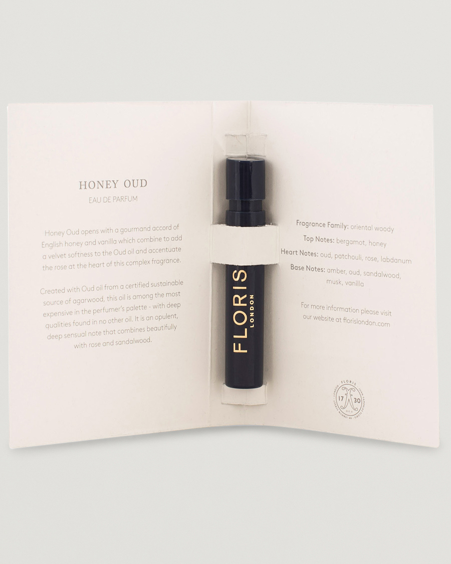 Heren | | | Floris London Honey Oud Eau de Parfum 1,2ml Sample