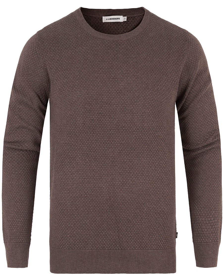 Homme | Pulls Et Tricots | J.Lindeberg | Dexter Circle Structure Sweater Brown