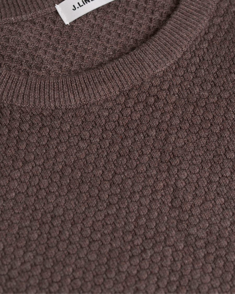 Homme | Pulls Et Tricots | J.Lindeberg | Dexter Circle Structure Sweater Brown