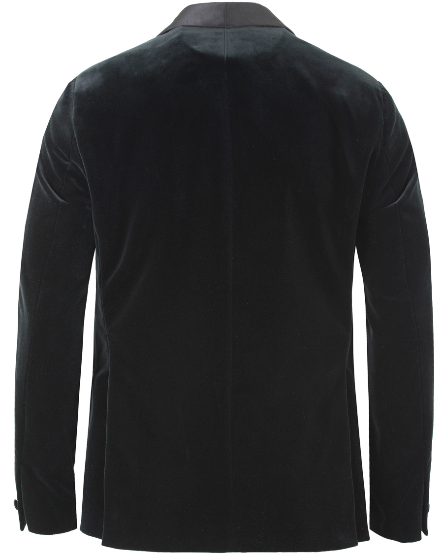 Heren | Blazers | J.Lindeberg | Savile Velvet Shawl Collar Tuxedo Dark Green