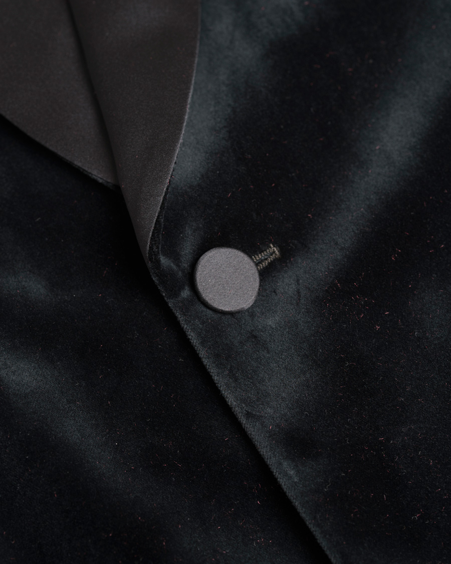 Heren | Blazers | J.Lindeberg | Savile Velvet Shawl Collar Tuxedo Dark Green