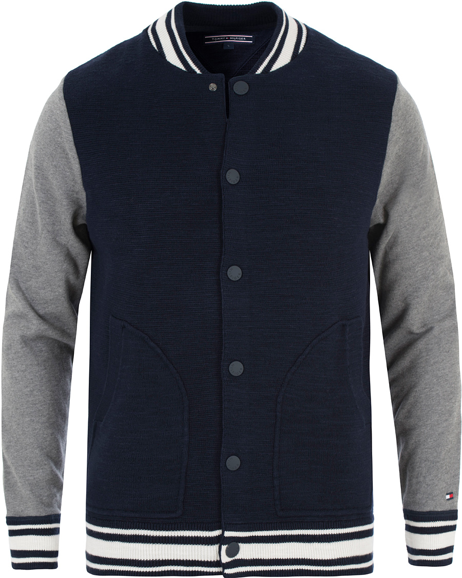 Homme | Pulls Et Tricots | Tommy Hilfiger | Bas Baseball Jacket Navy Blazer