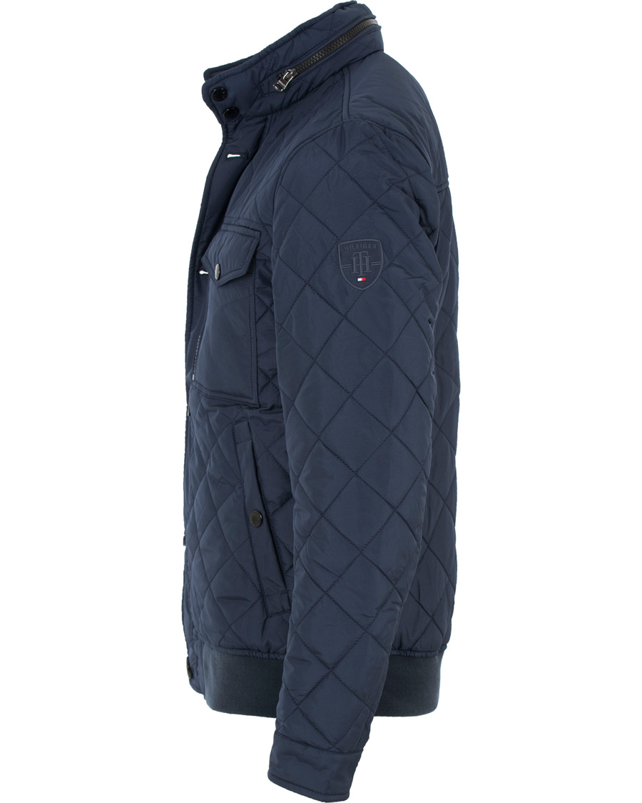 Homme | Manteaux Et Vestes | Tommy Hilfiger | Diamond Quilted Bomber Jacket Navy Blazer