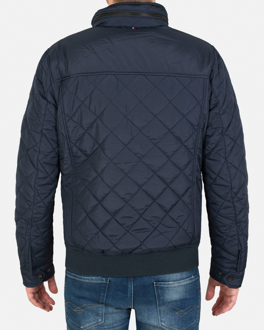 Homme | Manteaux Et Vestes | Tommy Hilfiger | Diamond Quilted Bomber Jacket Navy Blazer