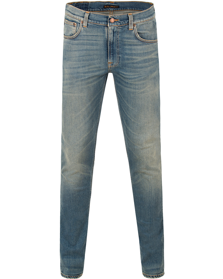 Homme | Jeans | Nudie Jeans | Lean Dean Organic Slim Fit Stretch Jeans Silver L