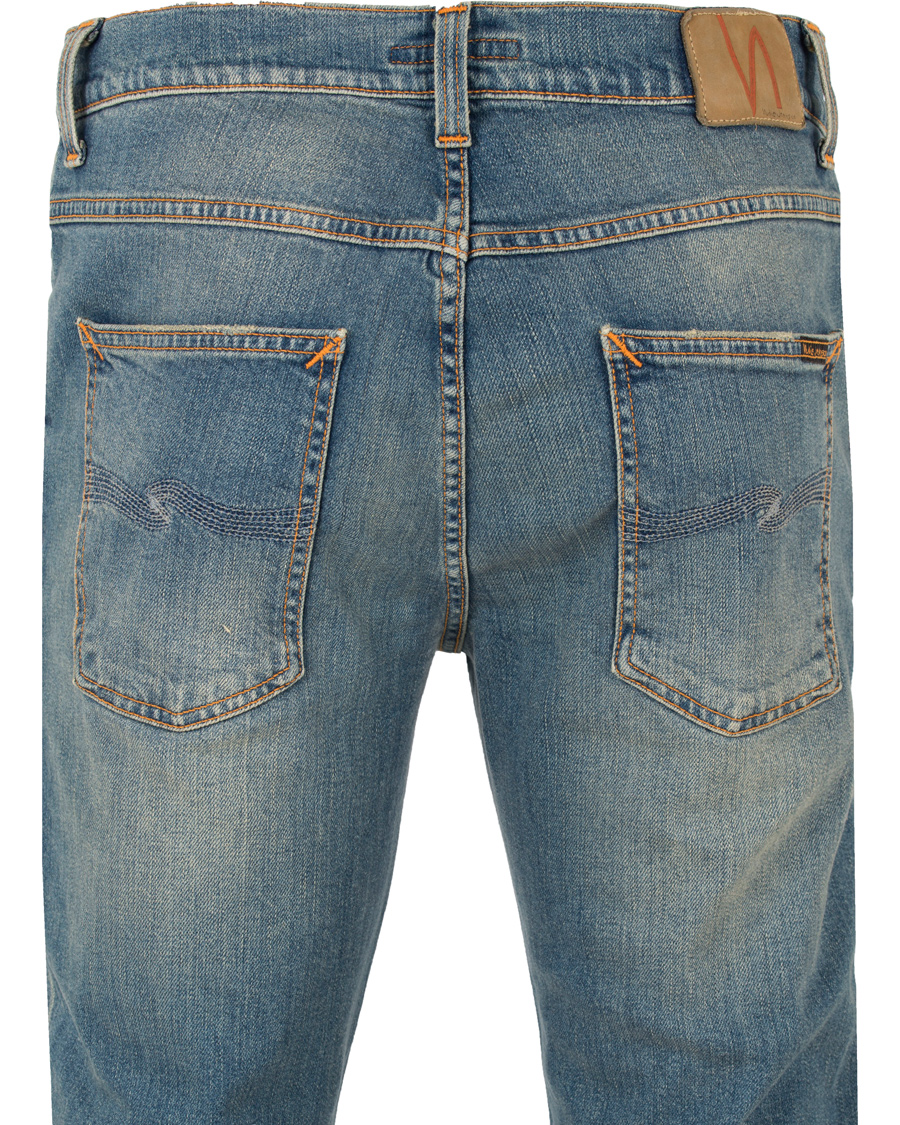 Homme | Jeans | Nudie Jeans | Lean Dean Organic Slim Fit Stretch Jeans Silver L