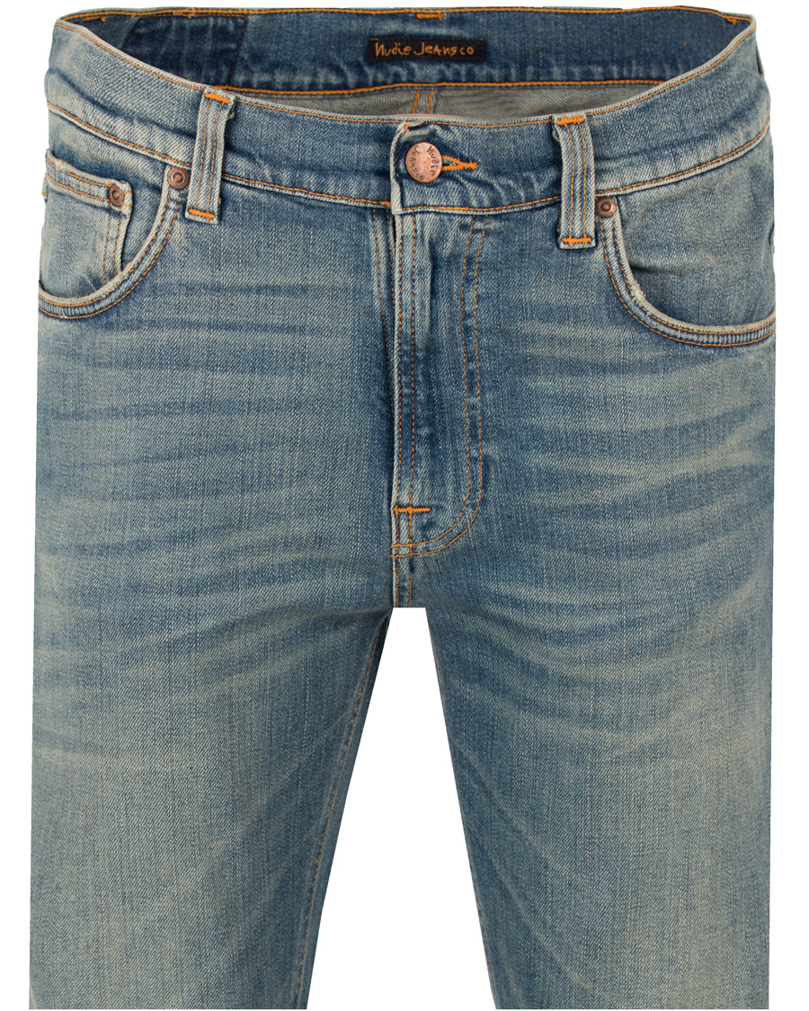 Homme | Jeans | Nudie Jeans | Lean Dean Organic Slim Fit Stretch Jeans Silver L