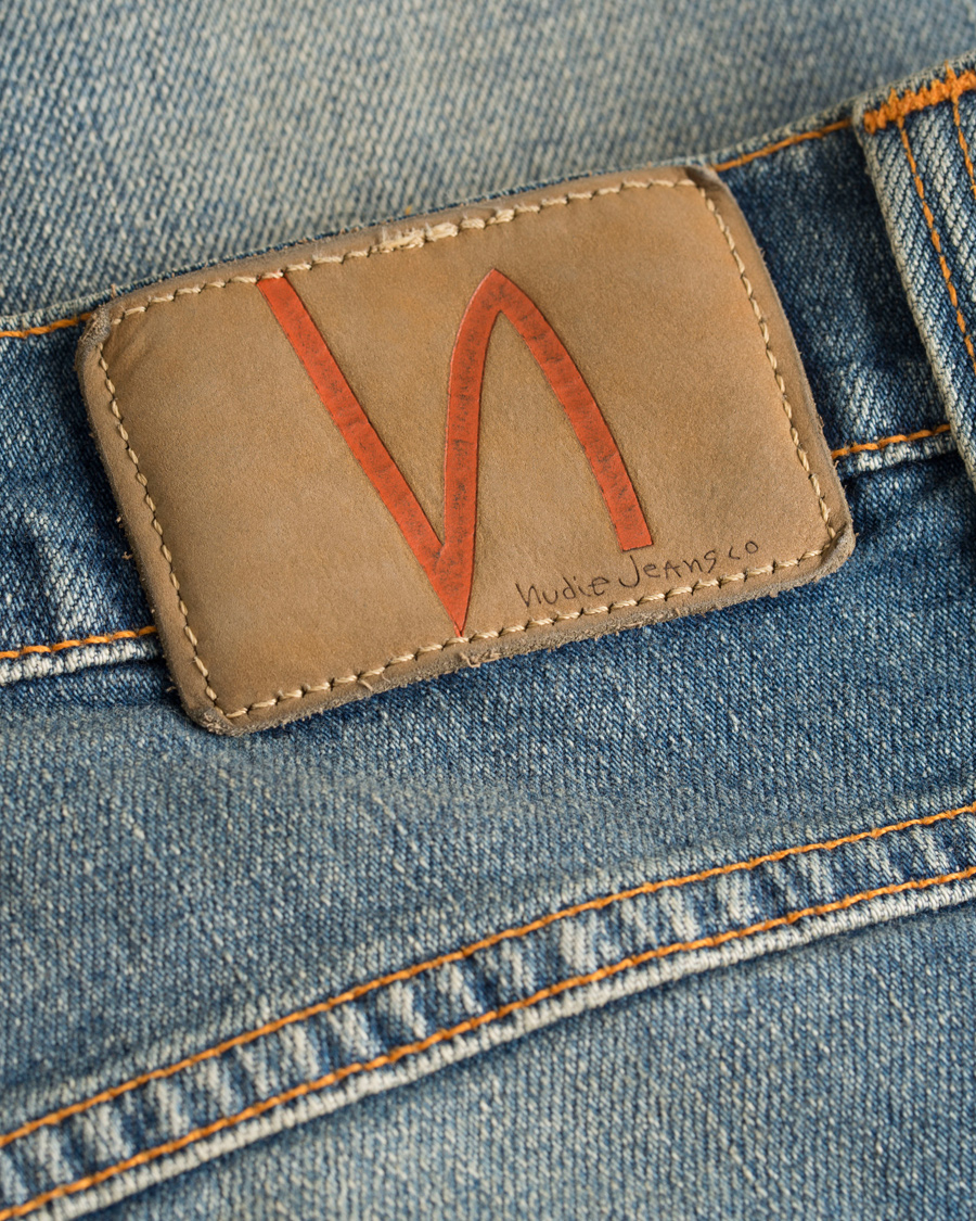 Homme | Jeans | Nudie Jeans | Lean Dean Organic Slim Fit Stretch Jeans Silver L