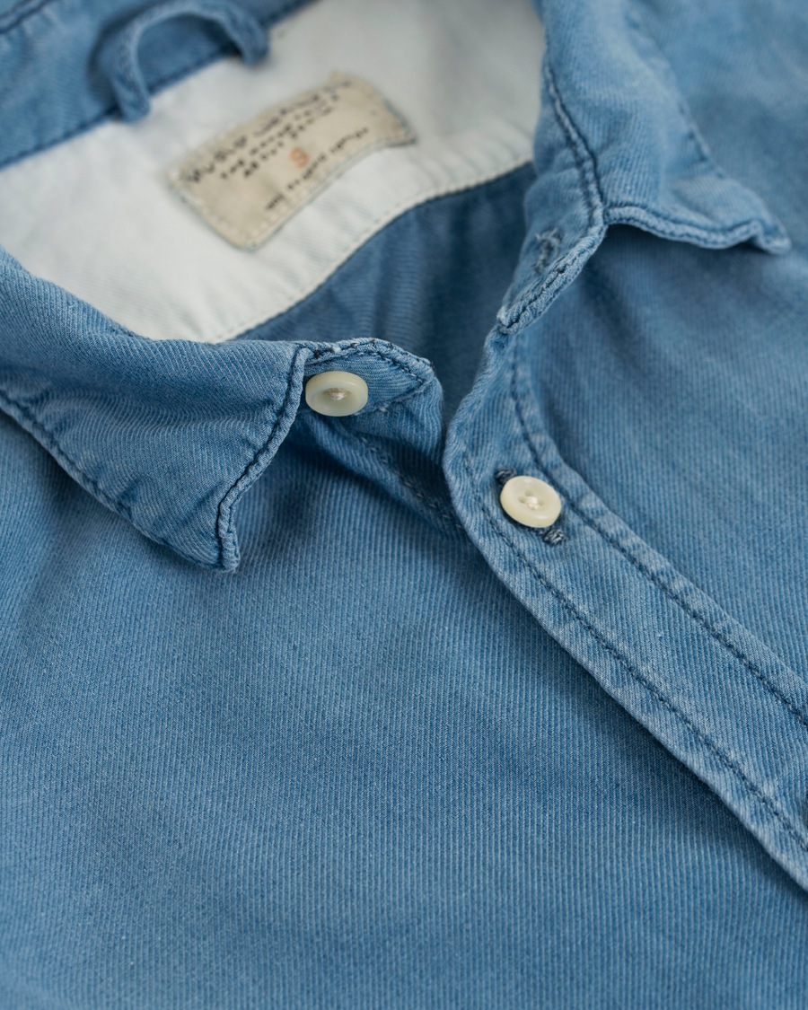 Homme | Chemises | Nudie Jeans | Henry Indigo Chambray Shirt Light Blue