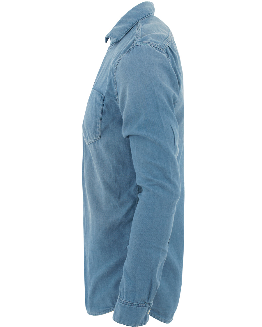 Homme | Chemises | Nudie Jeans | Henry Indigo Chambray Shirt Light Blue