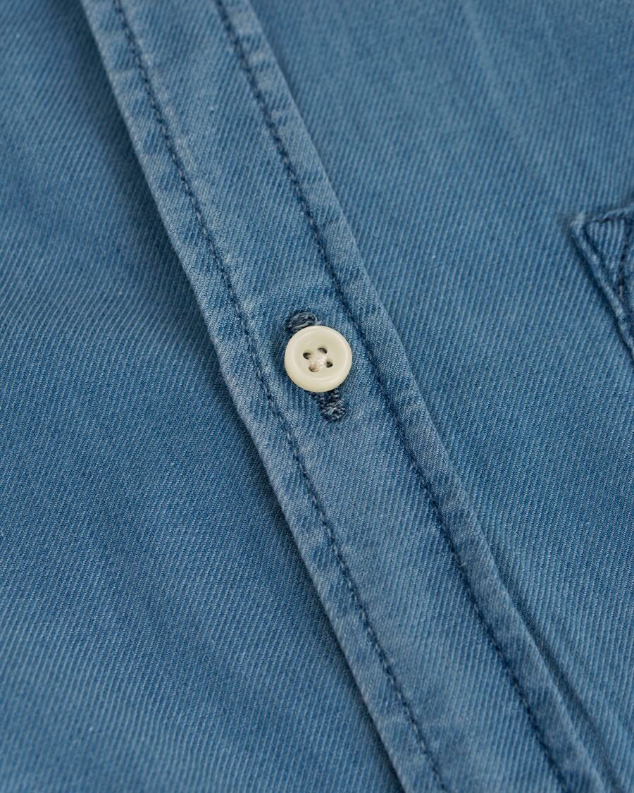 Homme | Chemises | Nudie Jeans | Henry Indigo Chambray Shirt Light Blue
