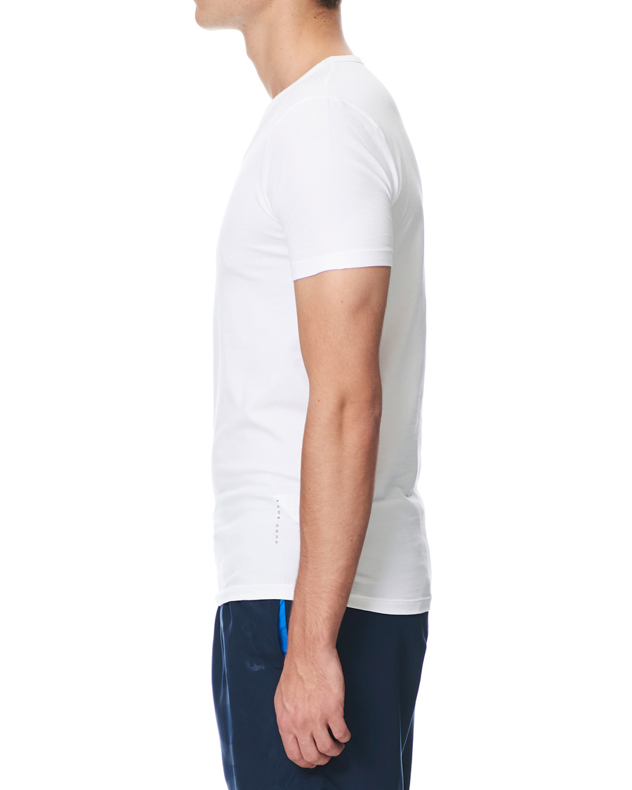 Homme | T-shirts | BOSS BLACK | BOSS 2-Pack V-Neck Slim Fit Tee White