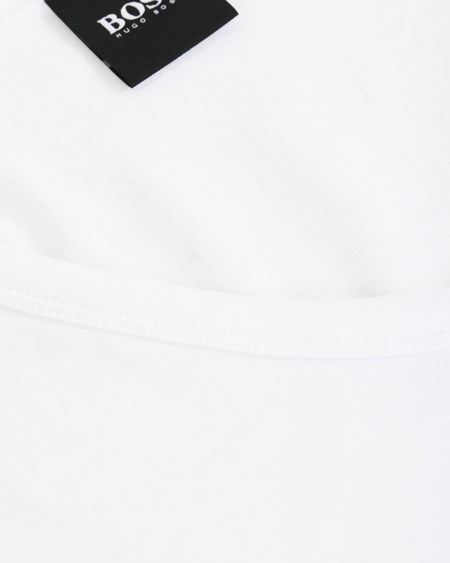 Homme | T-shirts | BOSS BLACK | BOSS 2-Pack V-Neck Slim Fit Tee White