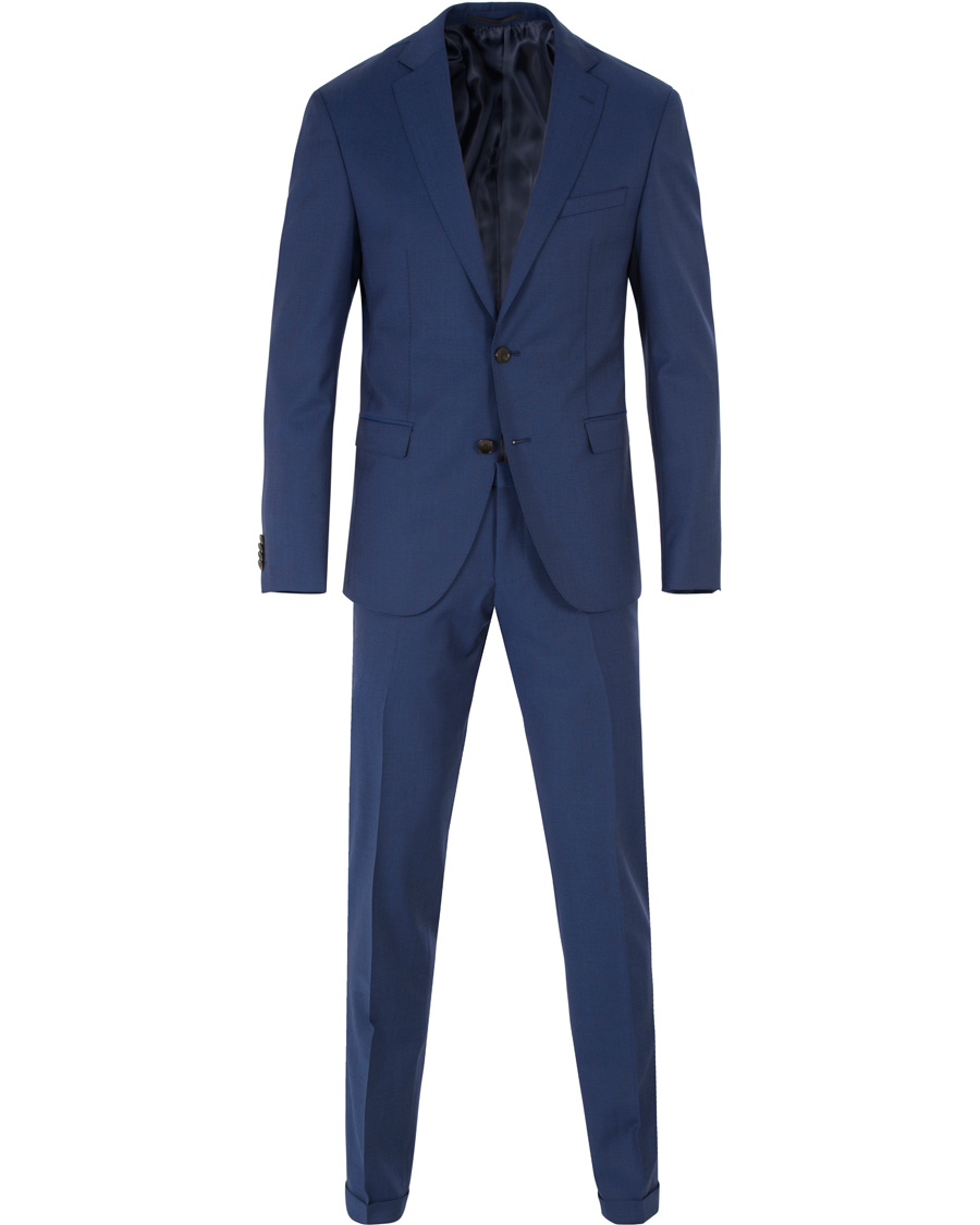 Homme | Costumes | BOSS BLACK | BOSS Reyno/Wave Super 120 Wool Suit Medium Blue
