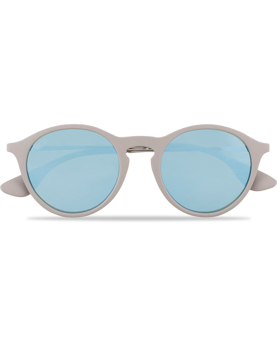 Homme | Ray-Ban 0RB4243 Round Sunglasses Rubber Grey | Ray-Ban | 0RB4243 Round Sunglasses Rubber Grey