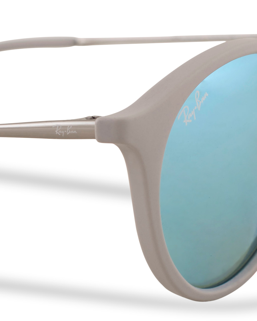 Homme | Ray-Ban 0RB4243 Round Sunglasses Rubber Grey | Ray-Ban | 0RB4243 Round Sunglasses Rubber Grey