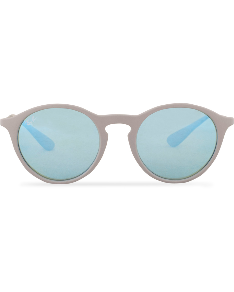 Homme | Ray-Ban 0RB4243 Round Sunglasses Rubber Grey | Ray-Ban | 0RB4243 Round Sunglasses Rubber Grey