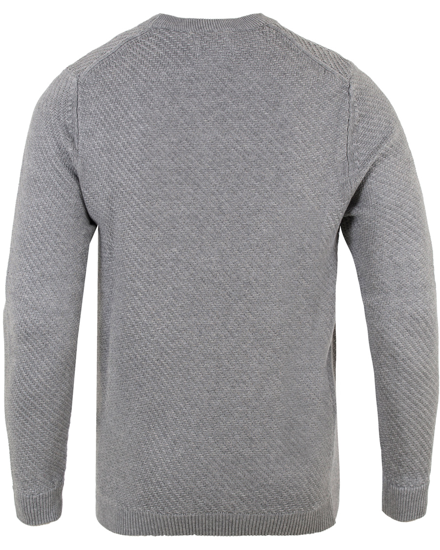 Homme | Pulls Et Tricots | NN07 | Thomas Cotton Waffle Knit Light Grey