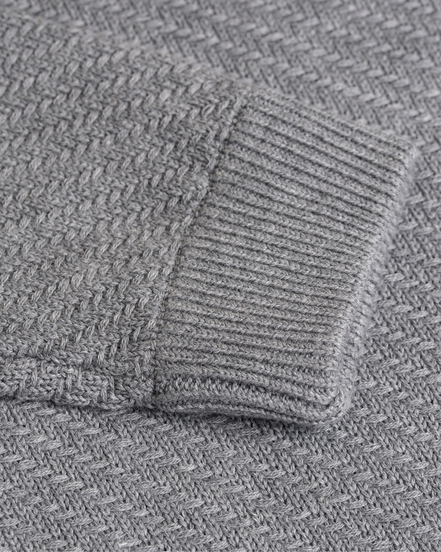 Homme | Pulls Et Tricots | NN07 | Thomas Cotton Waffle Knit Light Grey