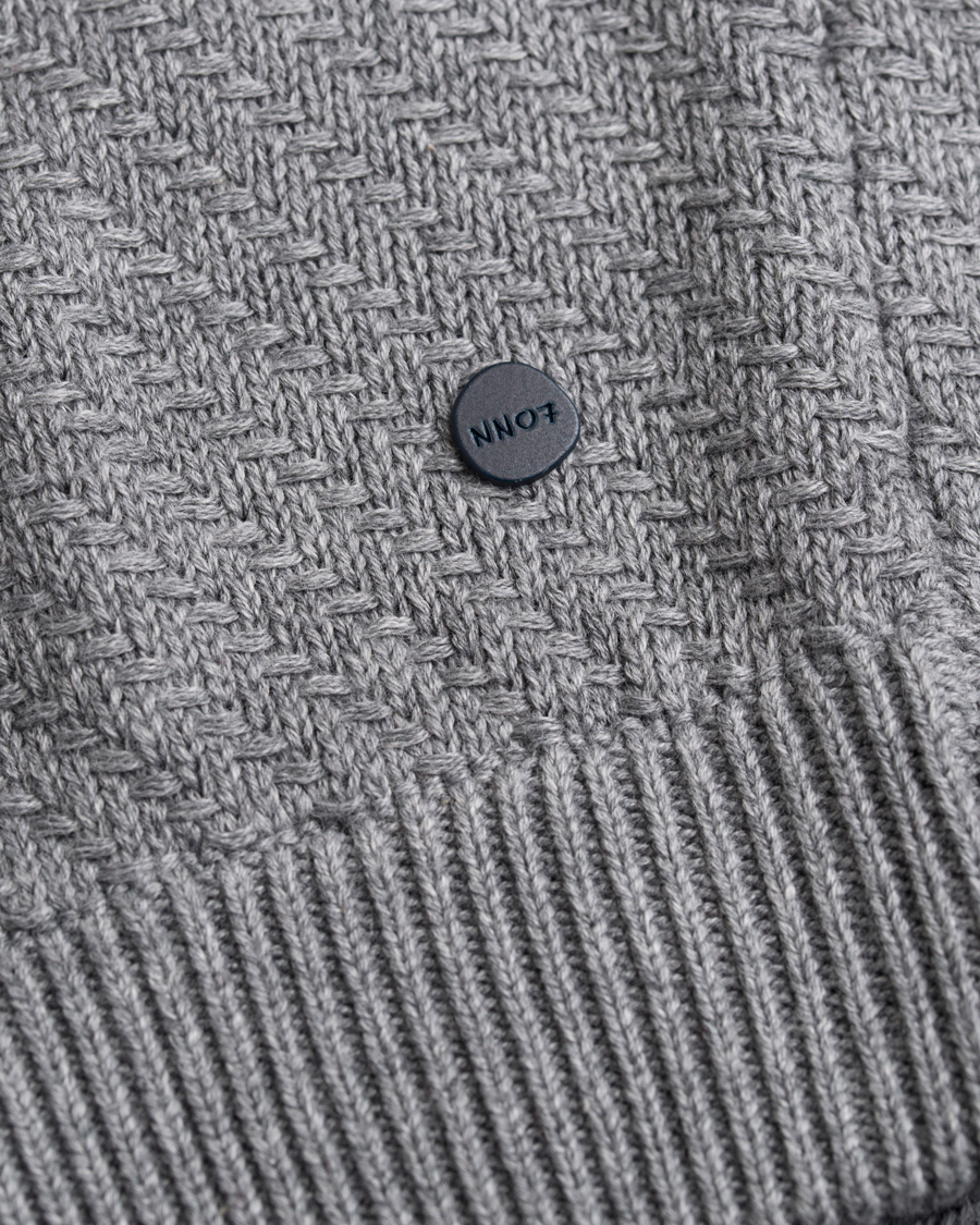 Homme | Pulls Et Tricots | NN07 | Thomas Cotton Waffle Knit Light Grey