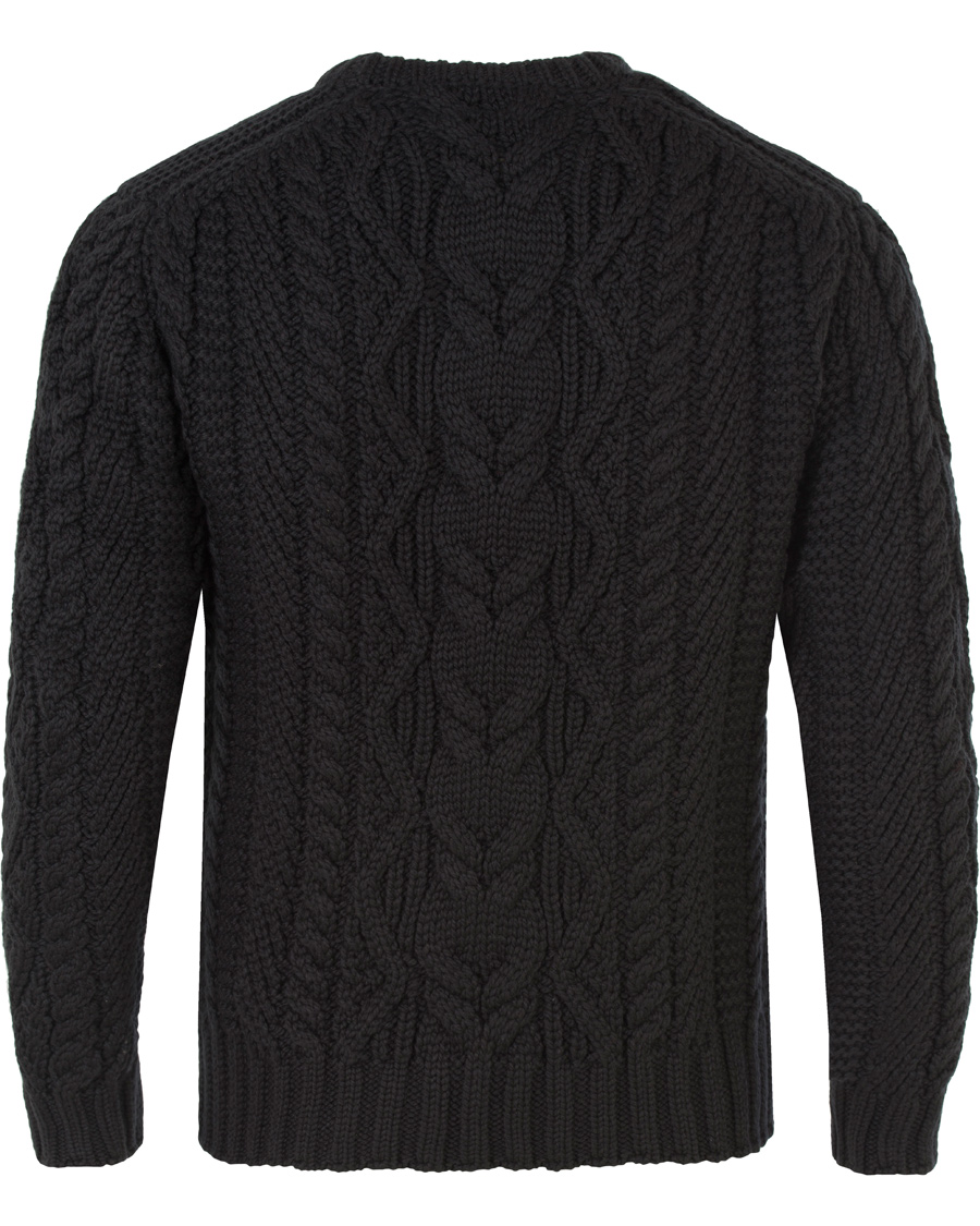 Heren | Truien | Polo Ralph Lauren | Merino Cable Knit Polo Black