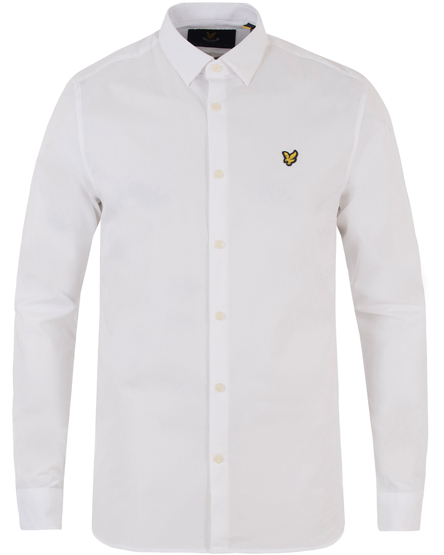 Heren | Overhemden | Lyle & Scott | Slim Fit Poplin Shirt White