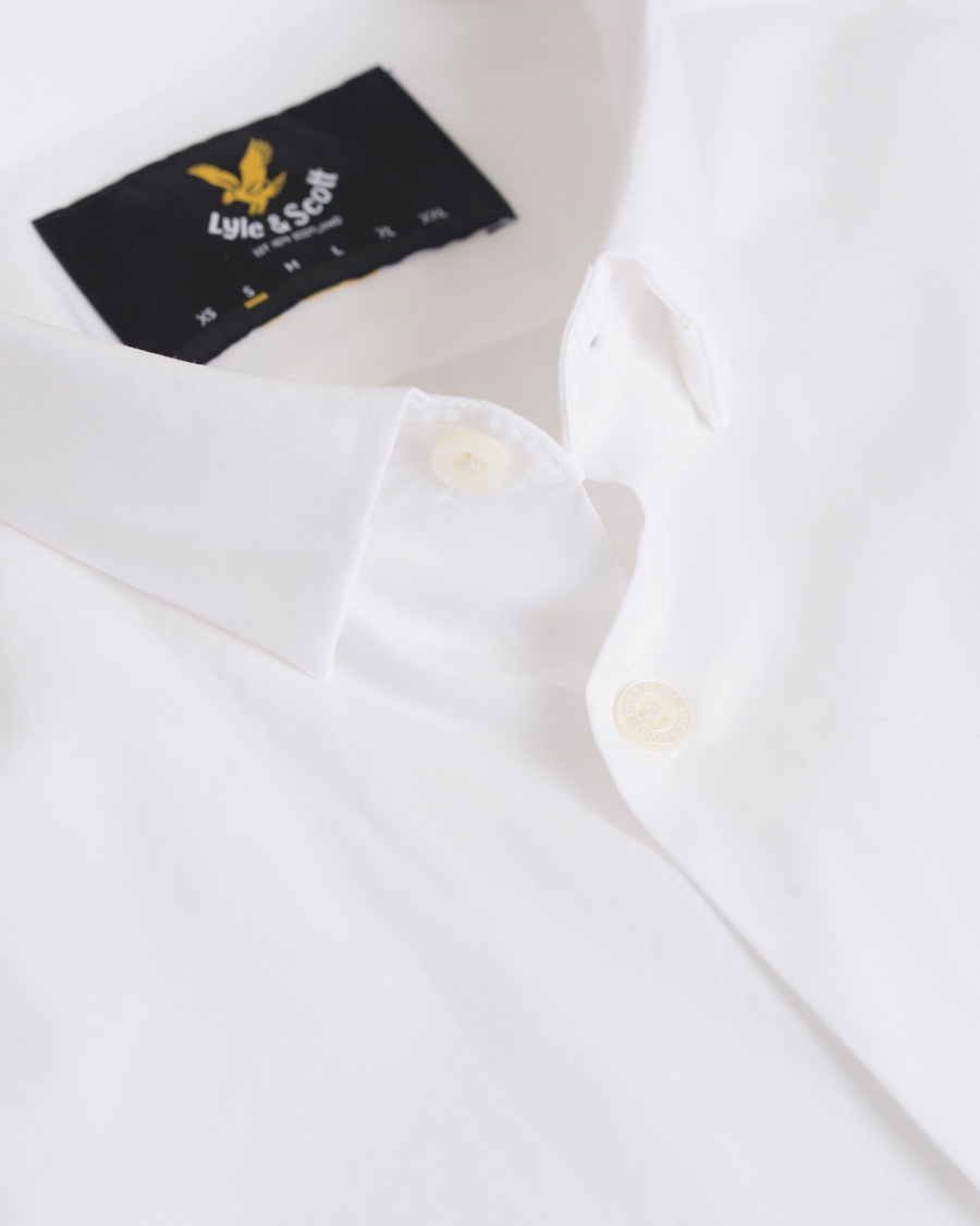 Heren | Overhemden | Lyle & Scott | Slim Fit Poplin Shirt White
