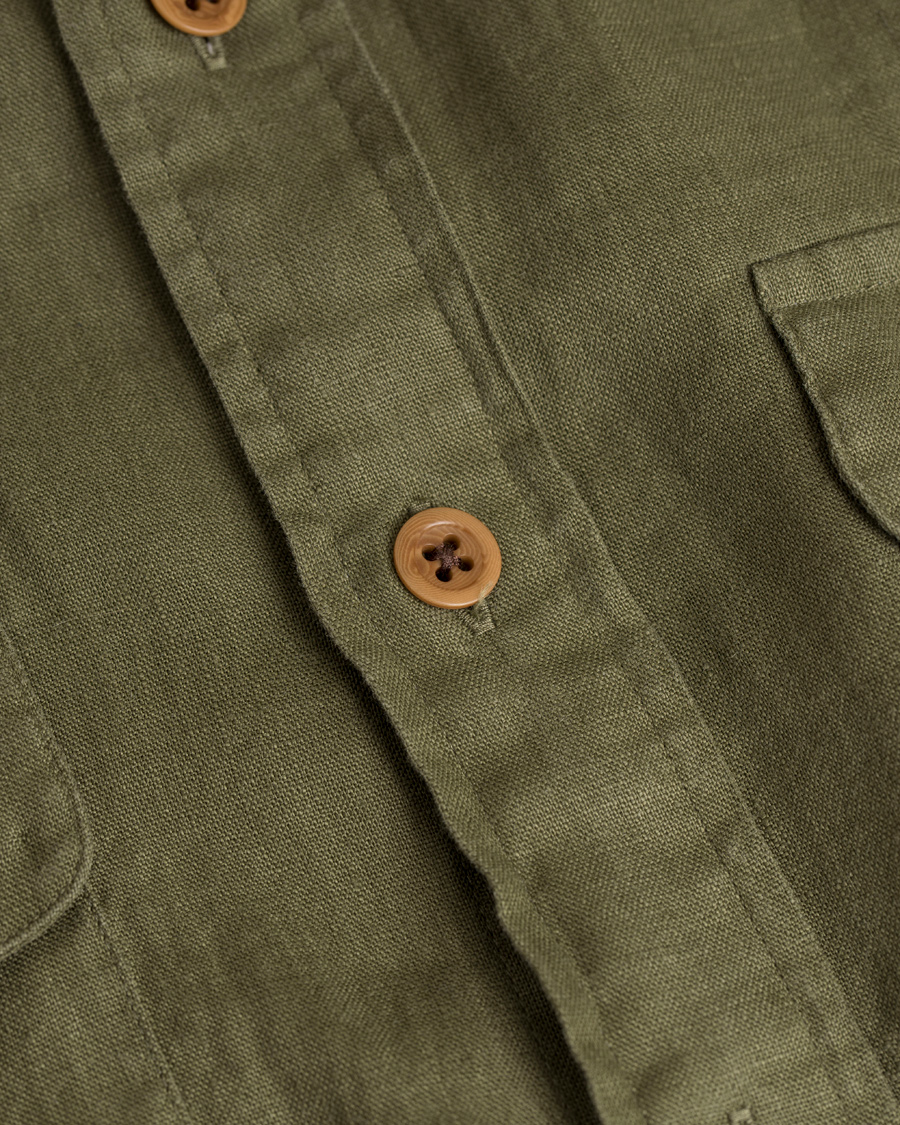 Homme | Chemises | Polo Ralph Lauren | Core Fit Linen Pocket Shirt Mill Olive