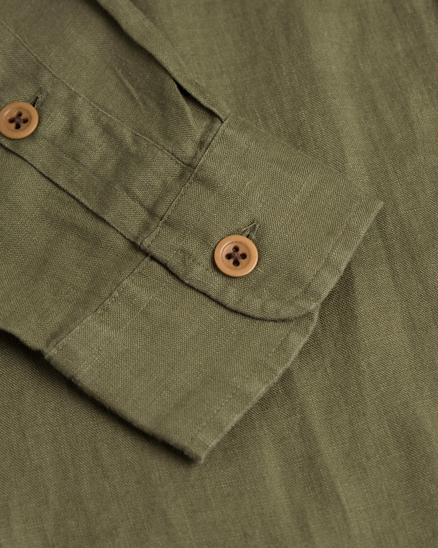 Homme | Chemises | Polo Ralph Lauren | Core Fit Linen Pocket Shirt Mill Olive