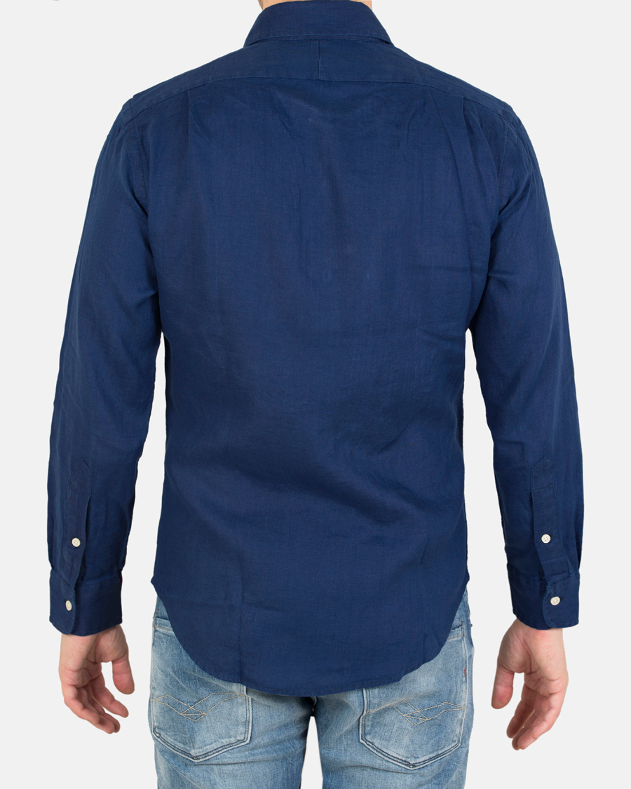 Homme | Chemises | Polo Ralph Lauren | Slim Fit Linen Shirt Holiday Navy