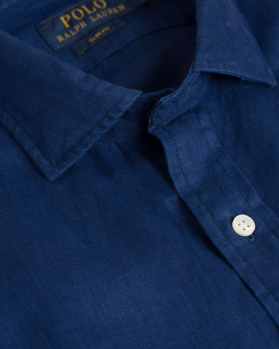 Homme | Chemises | Polo Ralph Lauren | Slim Fit Linen Shirt Holiday Navy