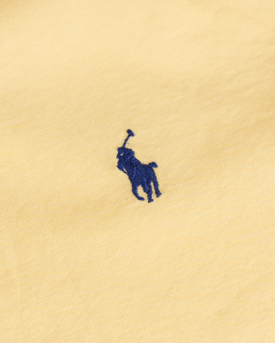 Homme | Chemises | Polo Ralph Lauren | Slim Fit Garment Dyed Oxford Shirt Yellow