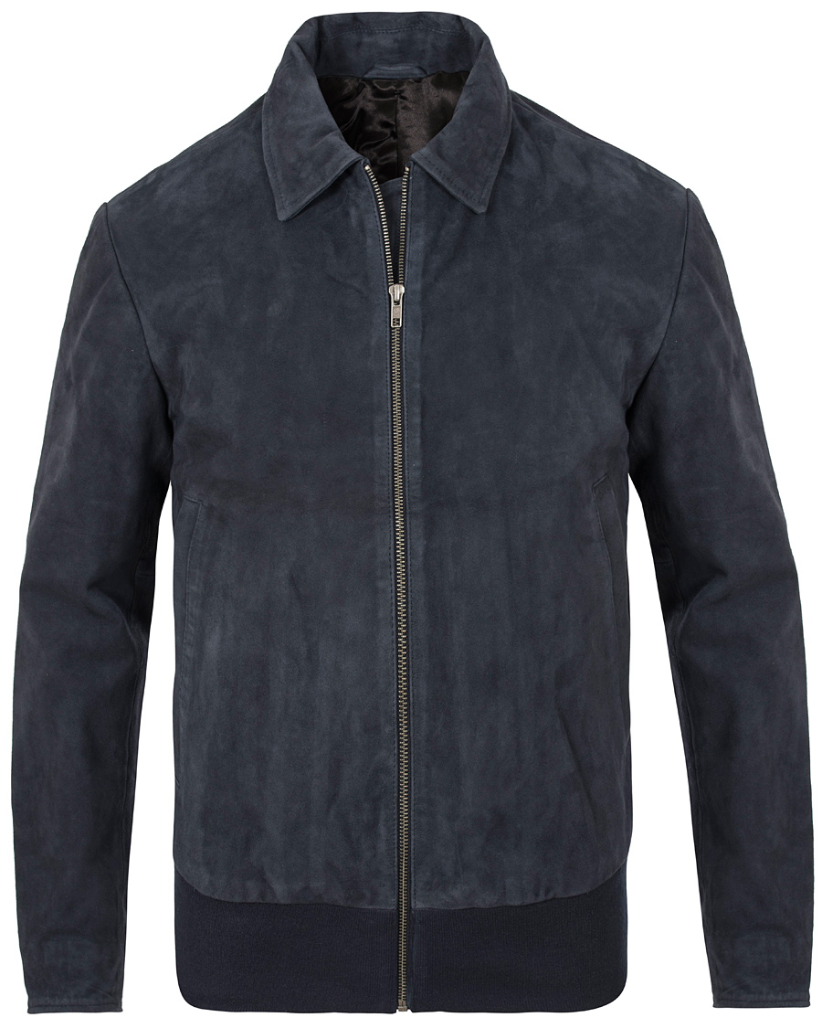 Homme | Manteaux Et Vestes | Tiger of Sweden | Chaz Suede Jacket Navy