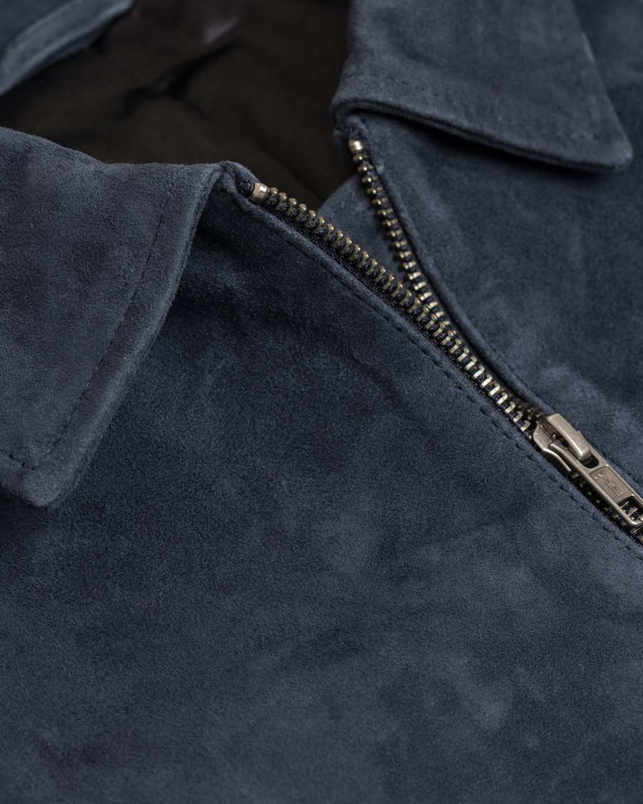 Homme | Manteaux Et Vestes | Tiger of Sweden | Chaz Suede Jacket Navy