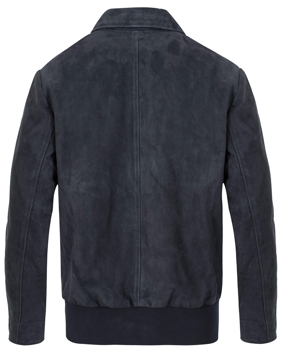 Homme | Manteaux Et Vestes | Tiger of Sweden | Chaz Suede Jacket Navy