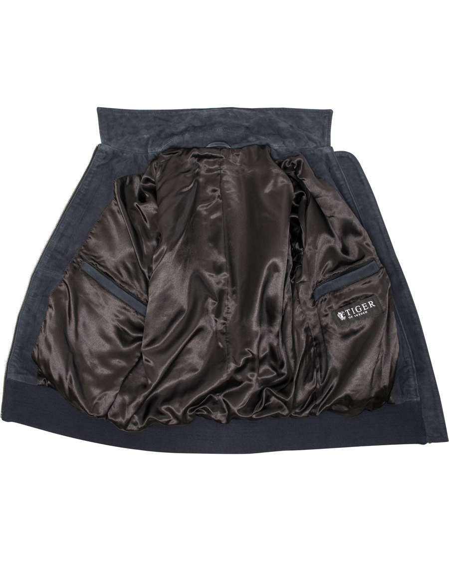 Homme | Manteaux Et Vestes | Tiger of Sweden | Chaz Suede Jacket Navy