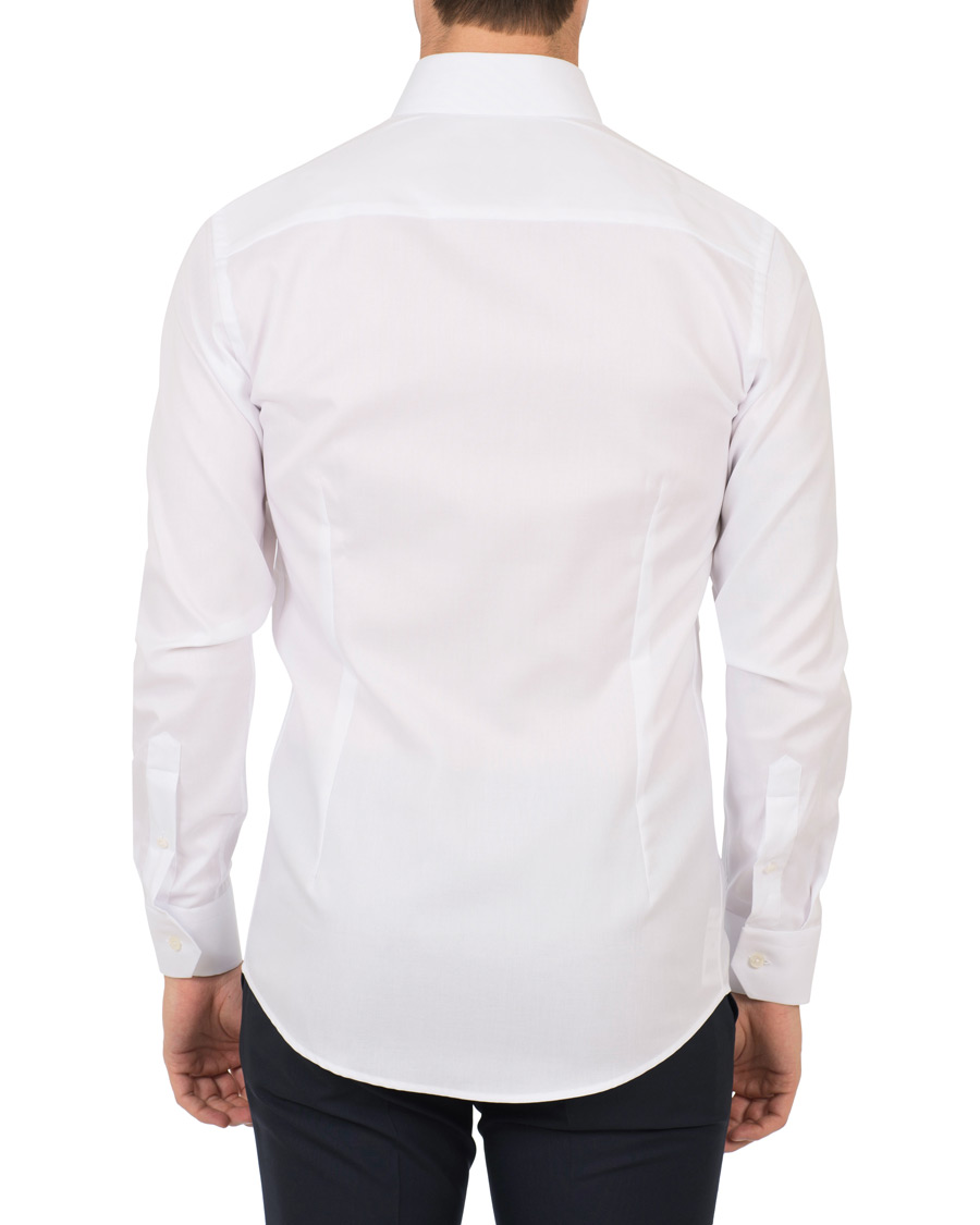 Heren | Overhemden | Eton | Slim Fit Oxford High Collar Button Down White