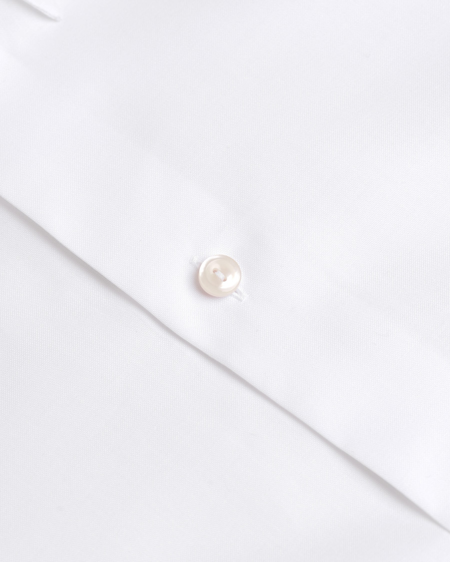 Heren | Overhemden | Eton | Slim Fit Oxford High Collar Button Down White