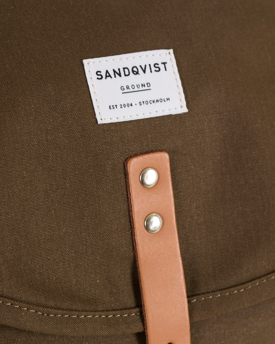 Homme | Sandqvist Roald Polycotton Backpack Olive | Sandqvist | Roald Polycotton Backpack Olive